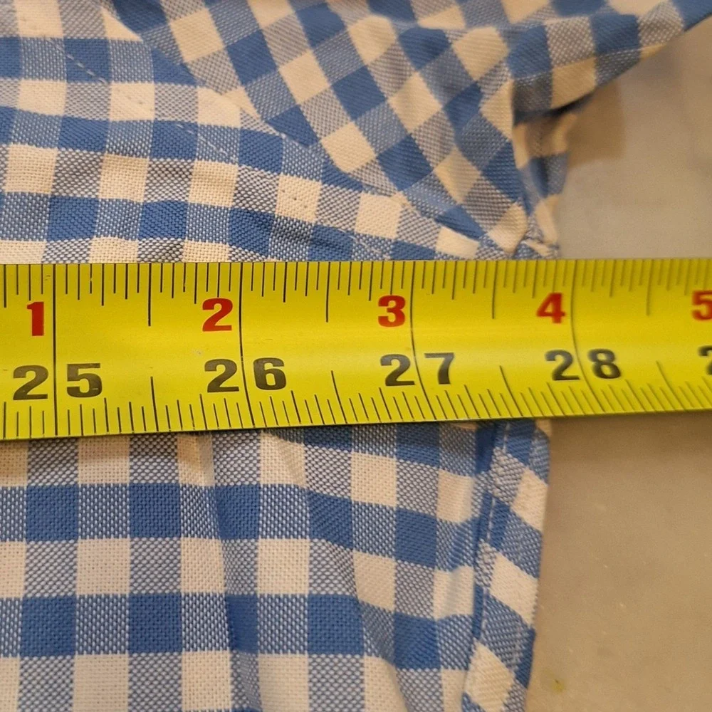 Brooks Brothers Shirt XXL Blue Gingham Regent Non-Iron Supima Cotton Buttondown - Picture 5 of 7